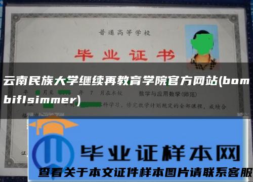 云南民族大学继续再教育学院官方网站(bombifIsimmer)