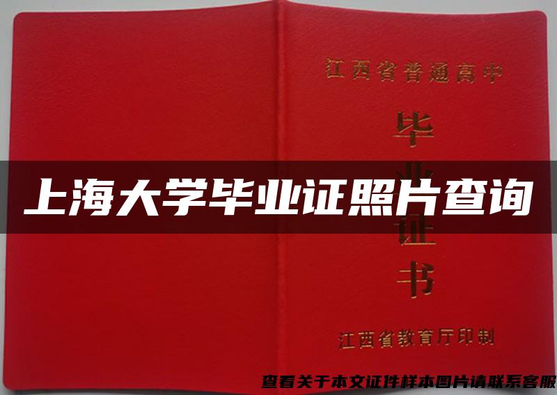 上海大学毕业证照片查询