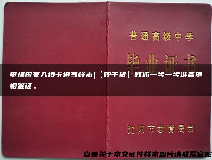 申根国家入境卡填写样本(【硬干货】教你一步一步准备申根签证。