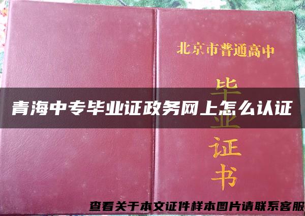 青海中专毕业证政务网上怎么认证