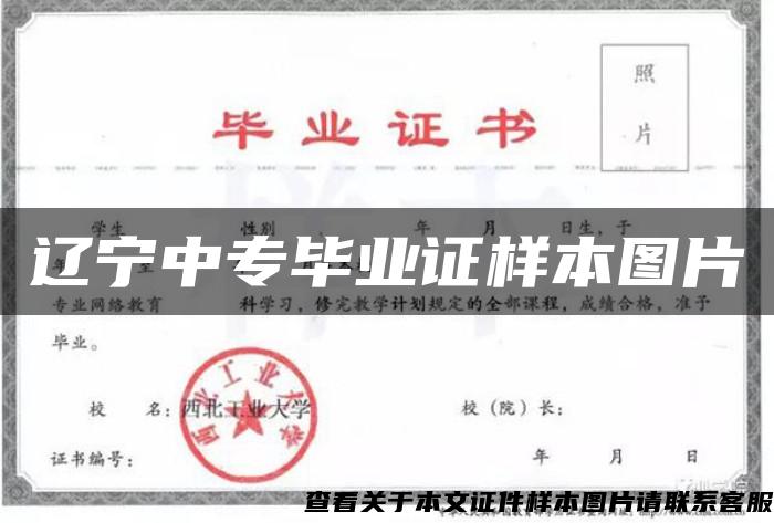 辽宁中专毕业证样本图片