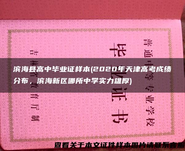 滨海县高中毕业证样本(2020年天津高考成绩分布，滨海新区哪所中学实力雄厚)