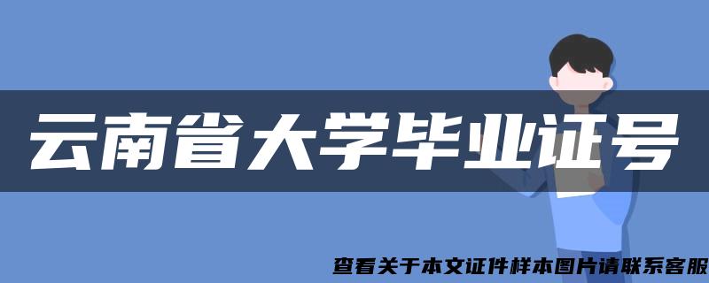 云南省大学毕业证号