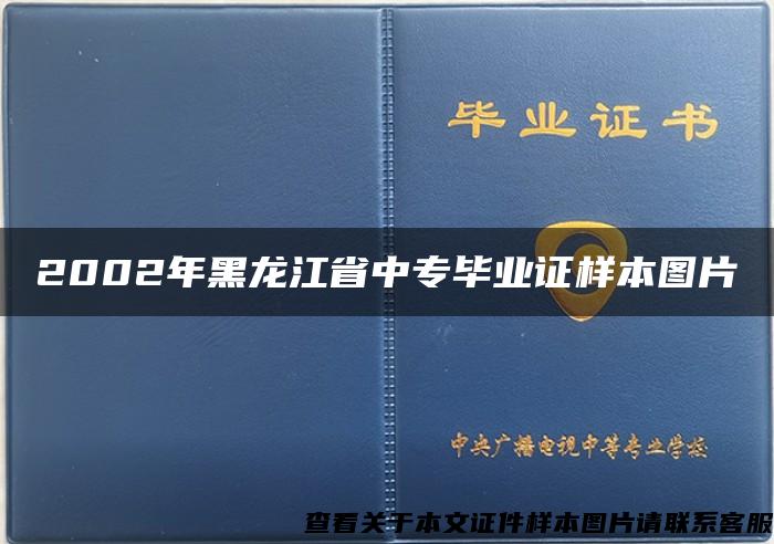 2002年黑龙江省中专毕业证样本图片