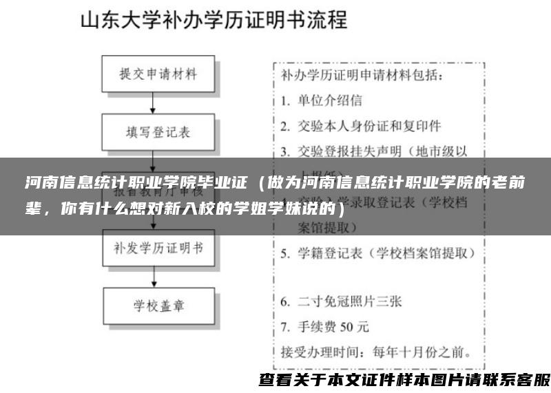 河南信息统计职业学院毕业证（做为河南信息统计职业学院的老前辈，你有什么想对新入校的学姐学妹说的）