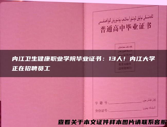 内江卫生健康职业学院毕业证书：13人！内江大学正在招聘员工