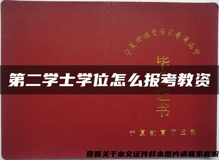 第二学士学位怎么报考教资