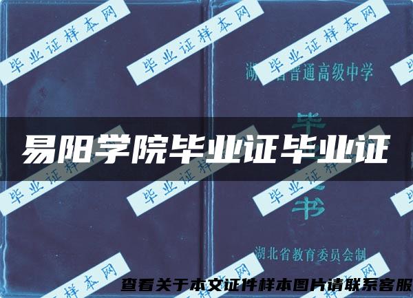 易阳学院毕业证毕业证