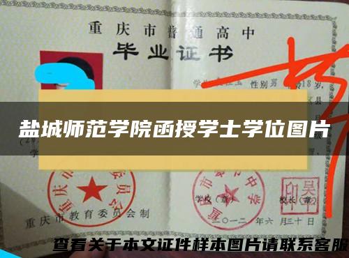 盐城师范学院函授学士学位图片