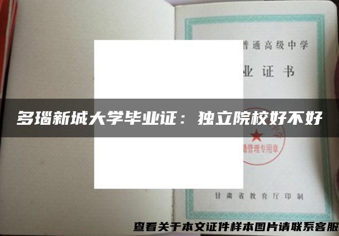 多瑙新城大学毕业证：独立院校好不好