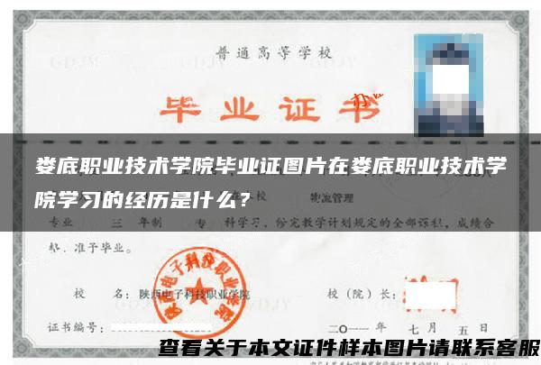 娄底职业技术学院毕业证图片在娄底职业技术学院学习的经历是什么？