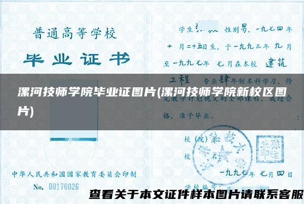 漯河技师学院毕业证图片(漯河技师学院新校区图片)