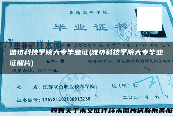 潍坊科技学院大专毕业证(潍坊科技学院大专毕业证照片)