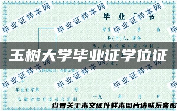 玉树大学毕业证学位证