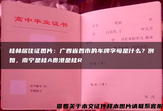 桂林居住证图片：广西省各市的车牌字母是什么？例如，南宁是桂A贵港是桂R