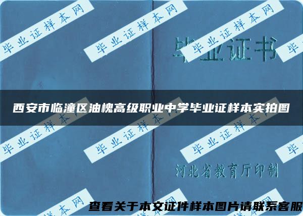 西安市临潼区油槐高级职业中学毕业证样本实拍图