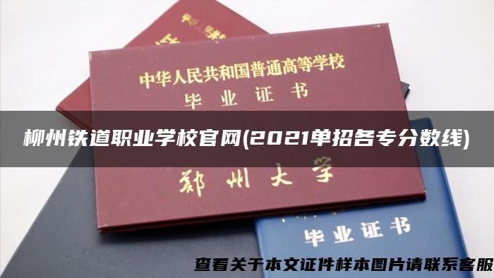 柳州铁道职业学校官网(2021单招各专分数线)