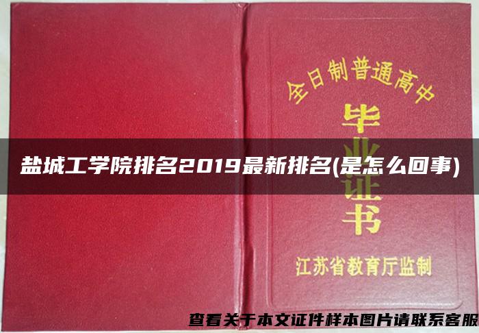 盐城工学院排名2019最新排名(是怎么回事)