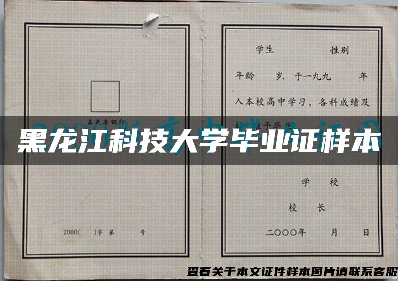 黑龙江科技大学毕业证样本