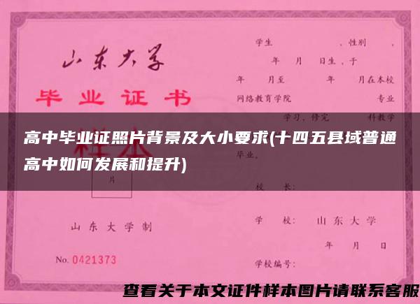 高中毕业证照片背景及大小要求(十四五县域普通高中如何发展和提升)