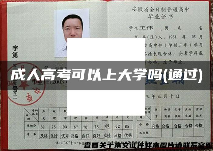 成人高考可以上大学吗(通过)