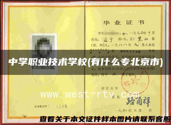 中学职业技术学校(有什么专北京市)