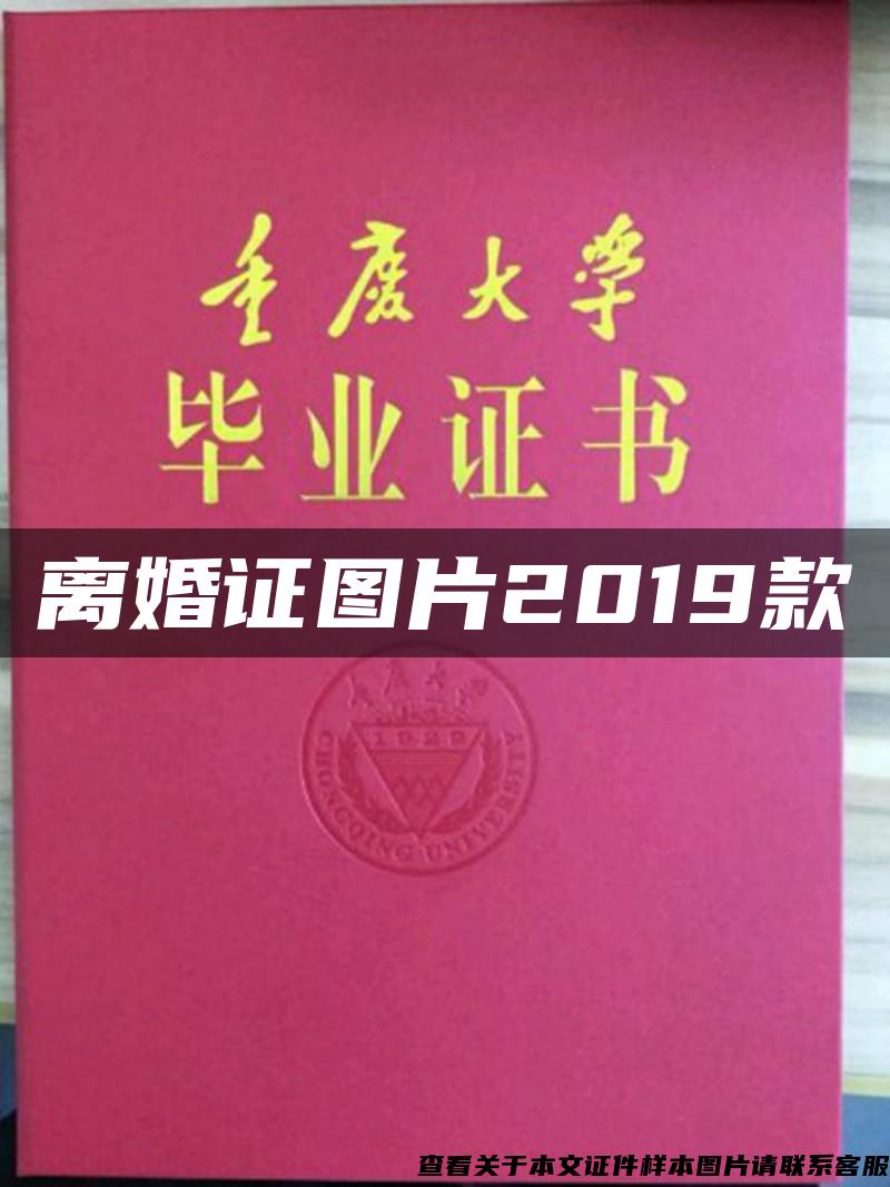 离婚证图片2019款