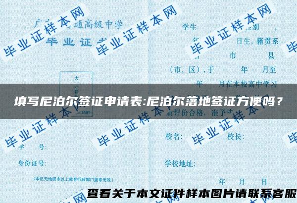 填写尼泊尔签证申请表:尼泊尔落地签证方便吗？