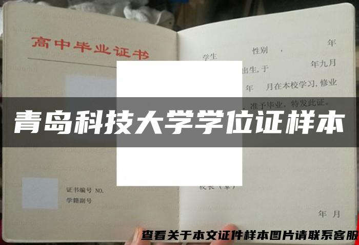 青岛科技大学学位证样本