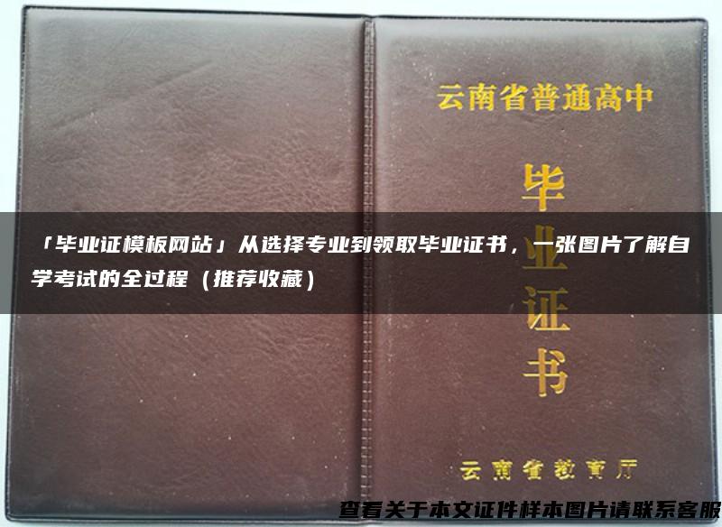 「毕业证模板网站」从选择专业到领取毕业证书，一张图片了解自学考试的全过程（推荐收藏）