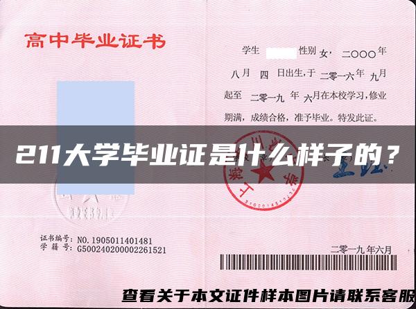 211大学毕业证是什么样子的？