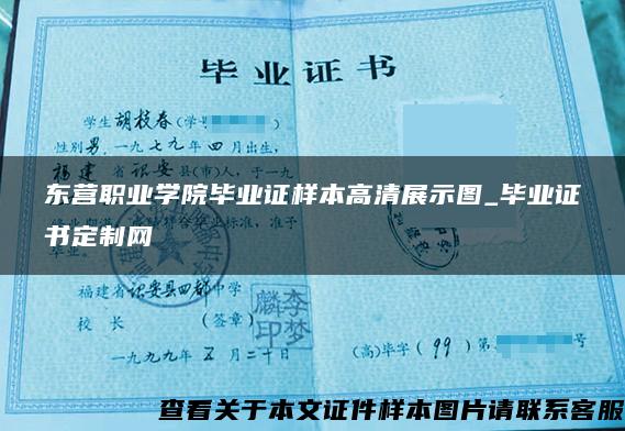 东营职业学院毕业证样本高清展示图_毕业证书定制网