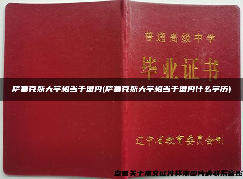 萨塞克斯大学相当于国内(萨塞克斯大学相当于国内什么学历)