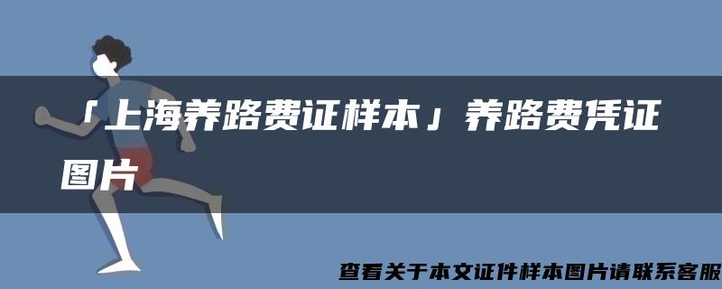 「上海养路费证样本」养路费凭证图片