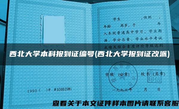 西北大学本科报到证编号(西北大学报到证改派)