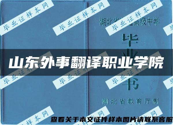 山东外事翻译职业学院