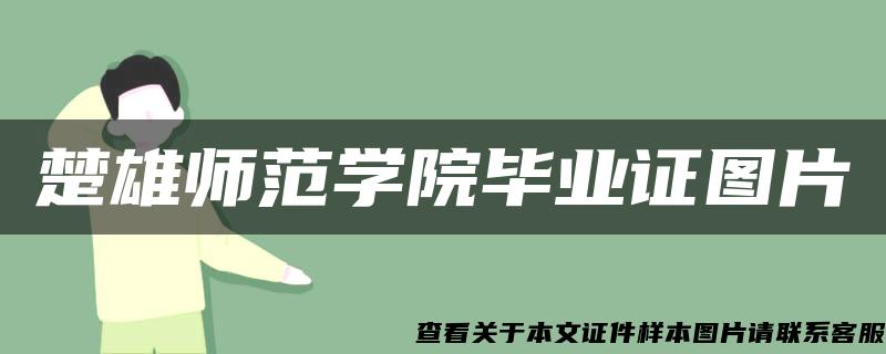 楚雄师范学院毕业证图片