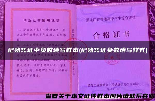 记账凭证中负数填写样本(记账凭证负数填写样式)