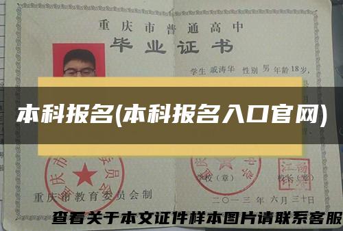 本科报名(本科报名入口官网)