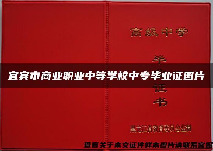 宜宾市商业职业中等学校中专毕业证图片