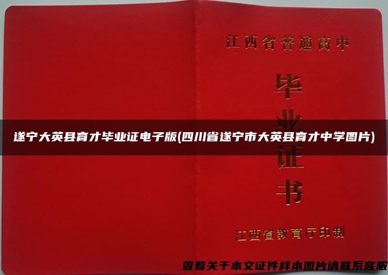 遂宁大英县育才毕业证电子版(四川省遂宁市大英县育才中学图片)