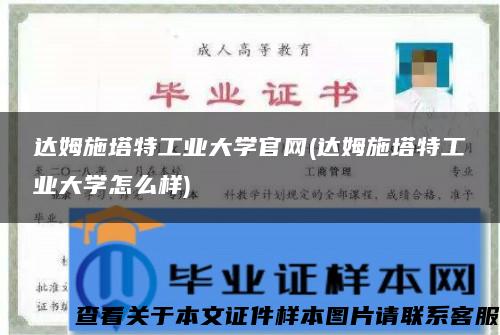 达姆施塔特工业大学官网(达姆施塔特工业大学怎么样)