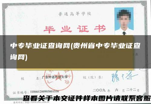 中专毕业证查询网(贵州省中专毕业证查询网)