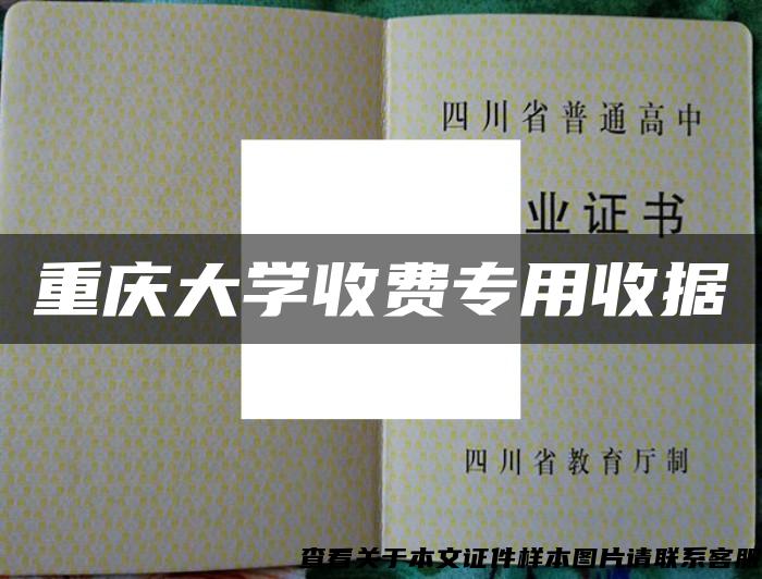 重庆大学收费专用收据