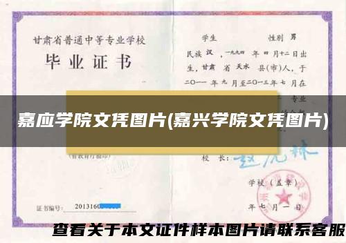 嘉应学院文凭图片(嘉兴学院文凭图片)