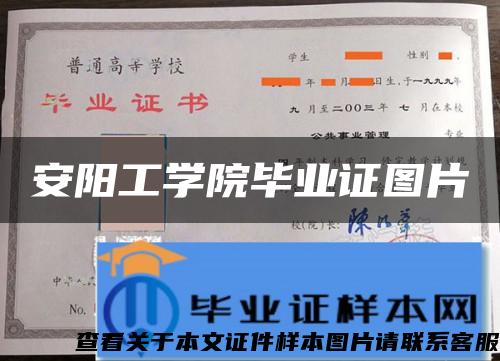 安阳工学院毕业证图片