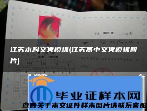江苏本科文凭模板(江苏高中文凭模板图片)