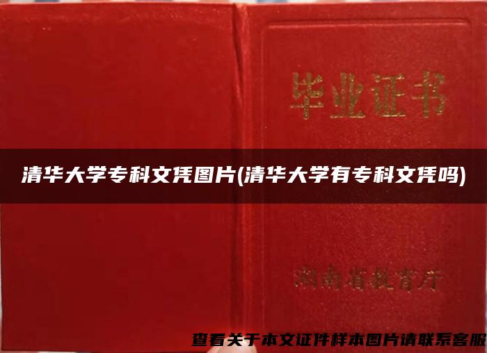 清华大学专科文凭图片(清华大学有专科文凭吗)