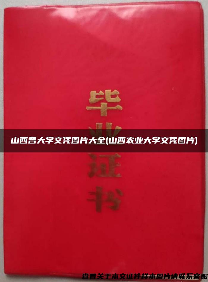 山西各大学文凭图片大全(山西农业大学文凭图片)