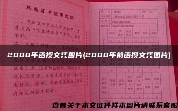 2000年函授文凭图片(2000年前函授文凭图片)